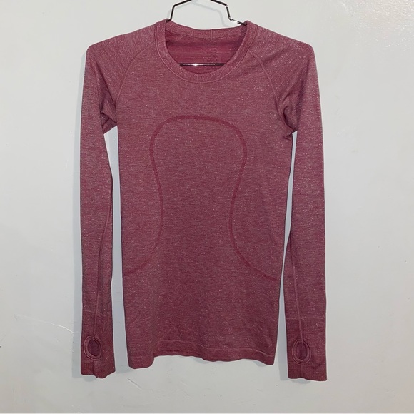 Lululemon Swiftly Tech Long Sleeve Crew *Sparkle Size 4 - Picture 8 of 9